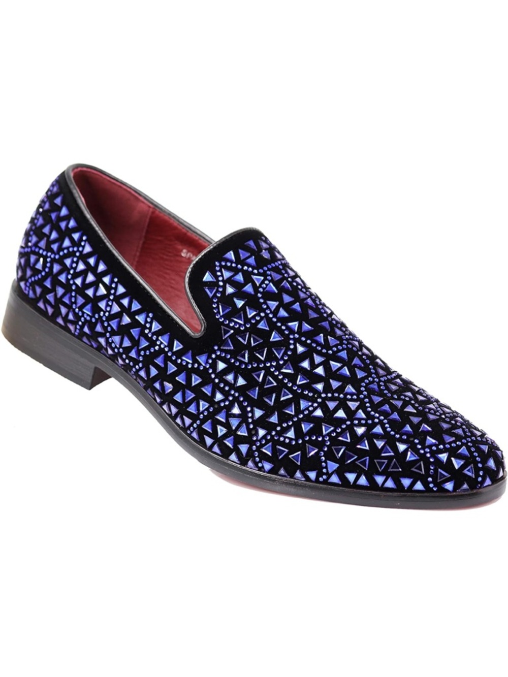 Men's Rhinestone Sparkling Suede Dress Shoes Loafer Classic Designer Moccasins